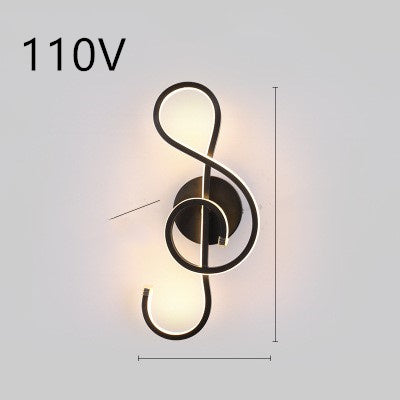 LED wall lamp, Nordic Minimalist, suitable for bedroom bedside.