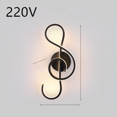 LED wall lamp, Nordic Minimalist, suitable for bedroom bedside.