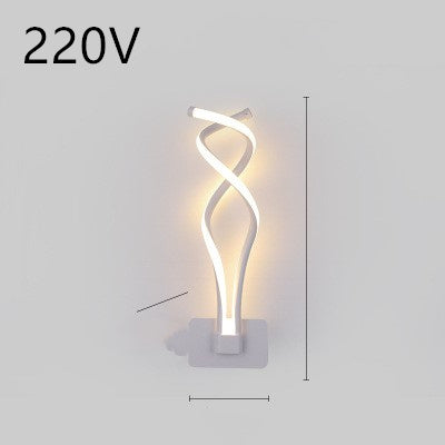 LED wall lamp, Nordic Minimalist, suitable for bedroom bedside.