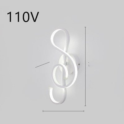 LED wall lamp, Nordic Minimalist, suitable for bedroom bedside.