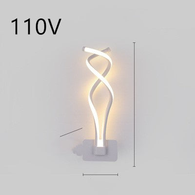 LED wall lamp, Nordic Minimalist, suitable for bedroom bedside.