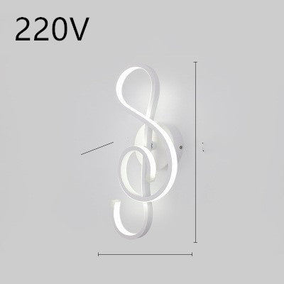 LED wall lamp, Nordic Minimalist, suitable for bedroom bedside.