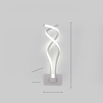 LED wall lamp, Nordic Minimalist, suitable for bedroom bedside.