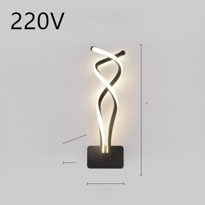 LED wall lamp, Nordic Minimalist, suitable for bedroom bedside.