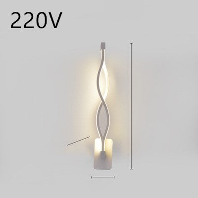 LED wall lamp, Nordic Minimalist, suitable for bedroom bedside.