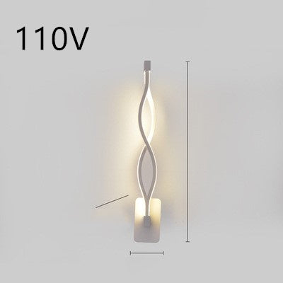 LED wall lamp, Nordic Minimalist, suitable for bedroom bedside.