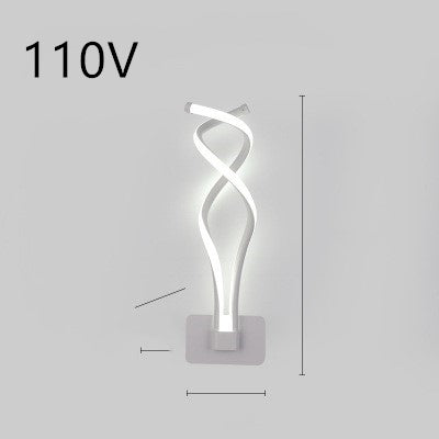 LED wall lamp, Nordic Minimalist, suitable for bedroom bedside.