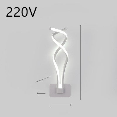 LED wall lamp, Nordic Minimalist, suitable for bedroom bedside.