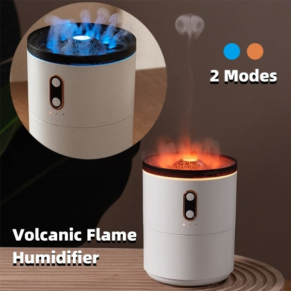 Volcanic Flame Atmosphere heater Aroma Essential Oil Diffuser USB Portable Jellyfish Air Humidifier Night Light Lamp Fragrance Humidifier