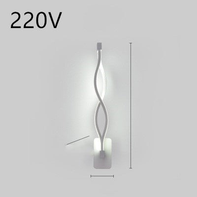 LED wall lamp, Nordic Minimalist, suitable for bedroom bedside.